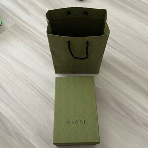 Gucci shoe box, Gucci gift box with shoe stuffing tissue and gift bag